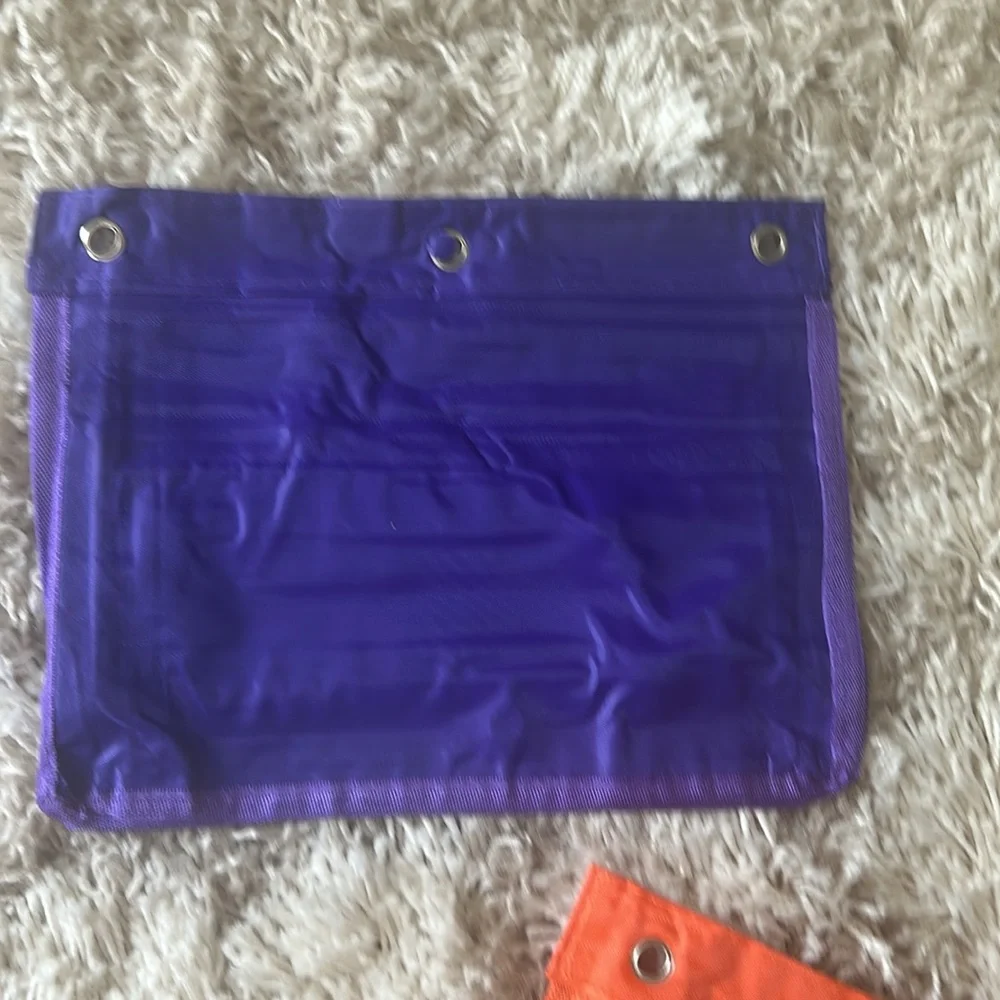 Colorful Transparent Zipper pencil Pouch Sets.  20 total pouches